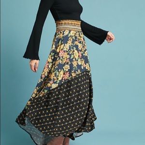 NWT Anthropologie Farm Rio Yolanda Maxi Skirt